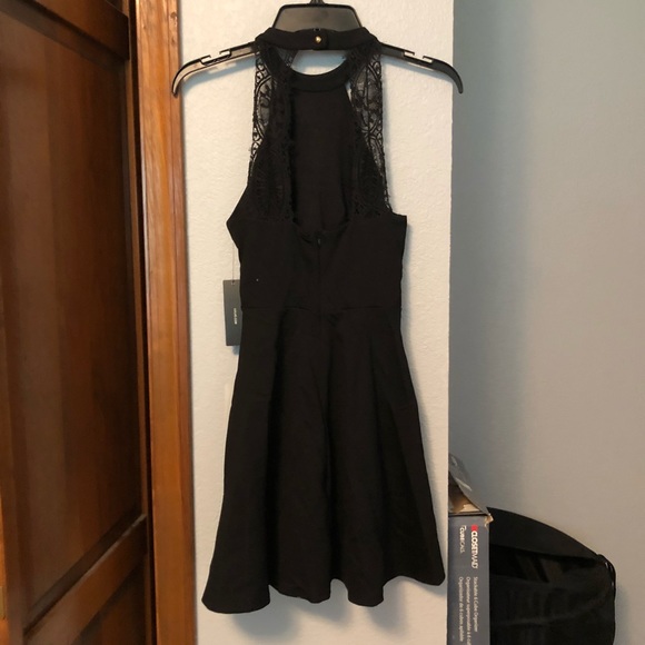 🖤LULUS BLACK LACE SKATER DRESS🖤 - Picture 4 of 6